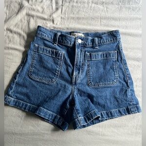 Madewell high rise sailor jean shorts